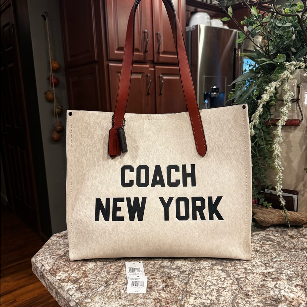 Coach New York Cream Relay Tote